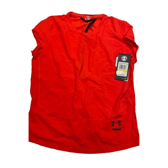 Under Armour • Fitted Training Shirt • Women’s Size M • Orange • NWT - Picture 1 of 6